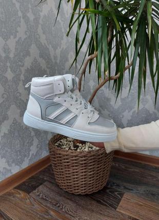 Женские кроссовки  shoes grey white7 фото