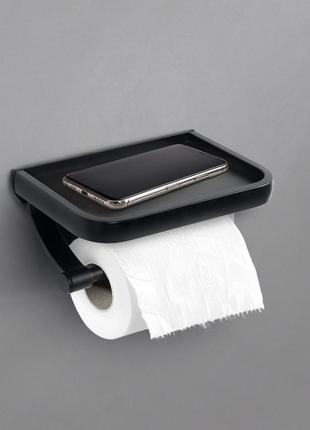 Держатель для туалетной бумаги (черный)