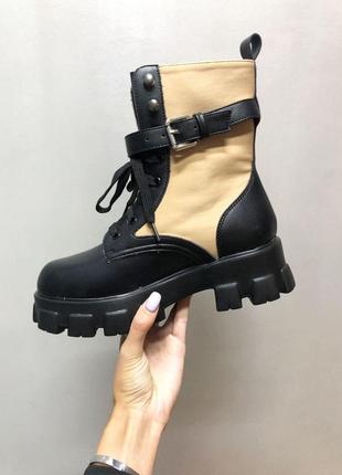 Женские ботинки prada boots zip pocket3 фото