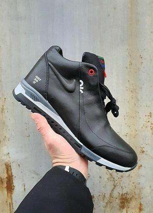 Чоловічі кросівки  nike winter sneakers black grey9 фото