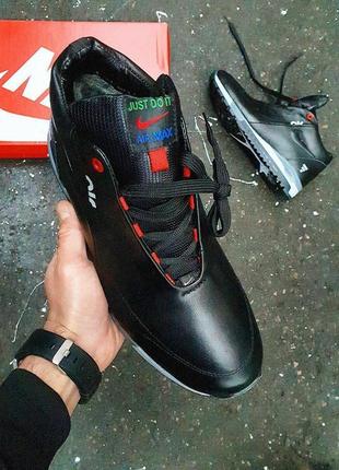 Чоловічі кросівки  nike winter sneakers black grey4 фото