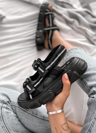 Сандалии женские  no brand black