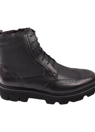 Ботинки мужские cosottinni черные натуральная кожа, 39