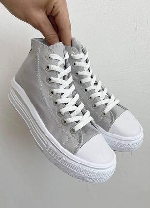 Женские кроссовки  converse all star move gray6 фото