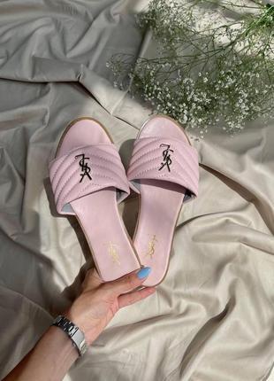 Yves saint lourent slides light pink