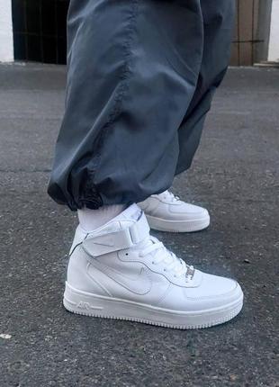 Женские кроссовки  nike air force 1 high classic white6 фото