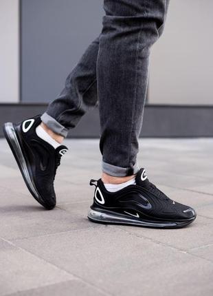 Чоловічі кросівки  nike air max 720 black white v2