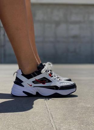 Nike m2k tekno black white red v29 фото