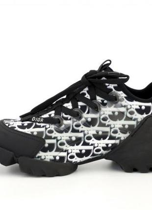 Женские кроссовки  dior d-connect sneaker black white
