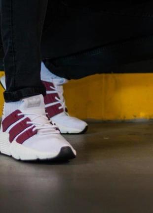 Кроссовки мужские adidas prophere white bordo2 фото