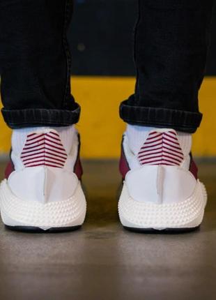 Кроссовки мужские adidas prophere white bordo7 фото