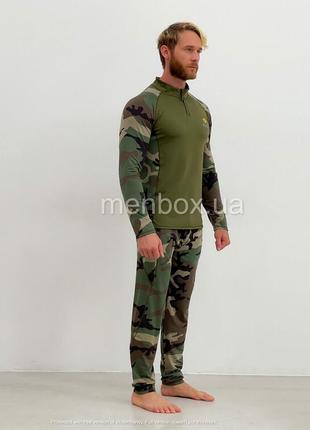 Тактична термобілизна esdy soft чоловічий комплект зелений мультикам