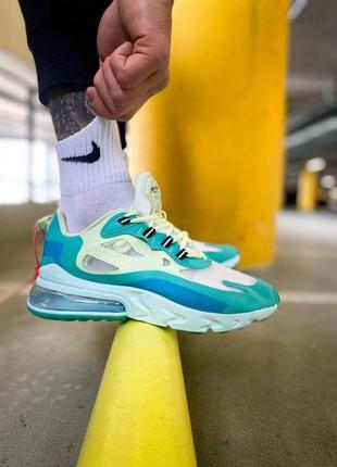 Женские кроссовки  nike react 270 mint yellow white