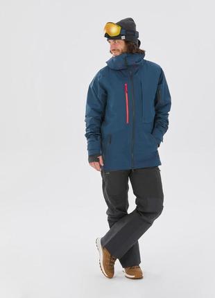 Куртка лижна чоловіча fr900 для фрирайду - темно-синя - s3 фото