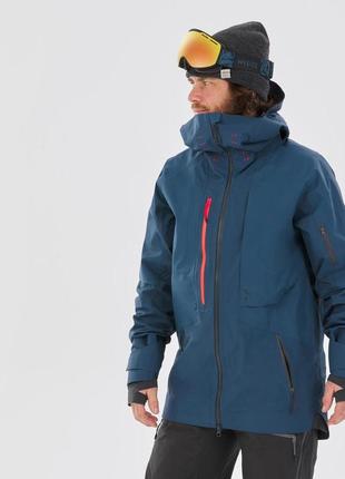 Куртка лижна чоловіча fr900 для фрирайду - темно-синя - s