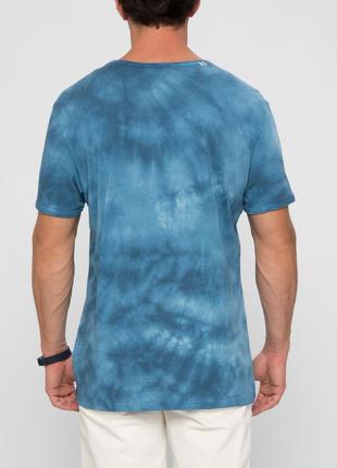 Мужская футболка голубая lc waikiki / лс вайкики с надписью ftr2 фото