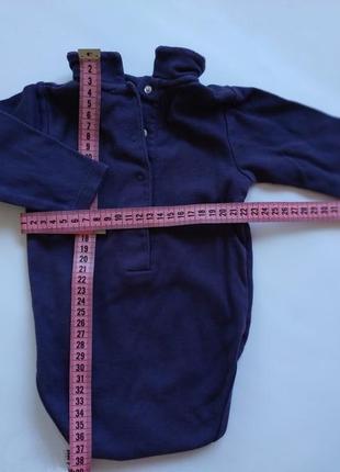 Бодик базовый с воротником фиолетовый детский