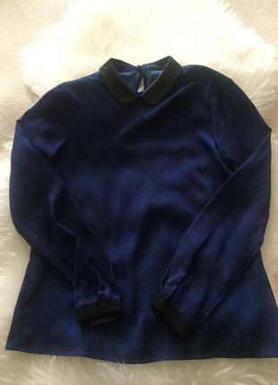 Шелковая блузочка в горошек zara2 фото