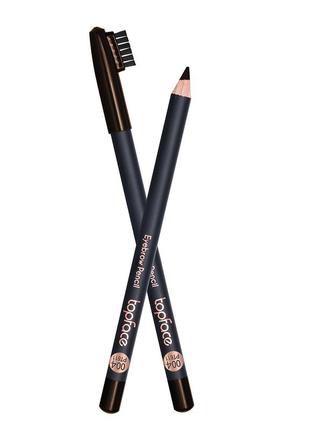 Карандаш для бровей со щеточкой topface "eyebrow pencil" , 04 темно-коричневий