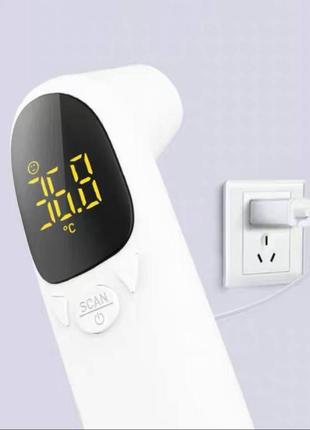 Термометр інфрачервоний безконтактний термометр дитячий білий градусник для тіла1 фото