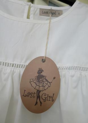 Белая блуза last girl, размер s3 фото