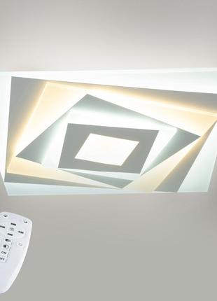 Стельова led люстра, світлодіодний світильник sunlight білий 19726/500