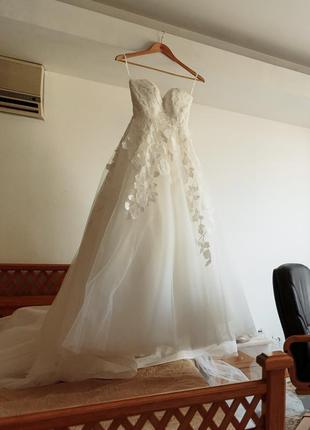 Шикарное белое свадебное платье от dominiss3 фото