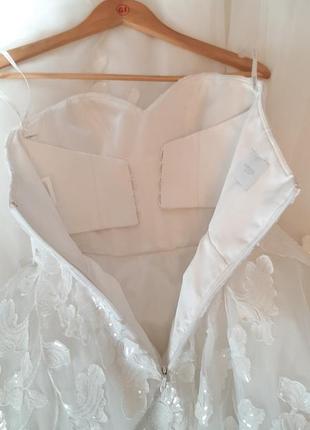 Шикарное белое свадебное платье от dominiss6 фото
