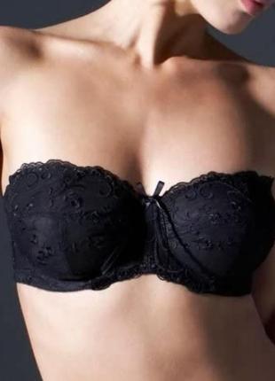 30f 65f/60g элегантный мягкий бюстгальтер балконет без бретелек panache confetti