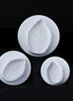 Плунжер для мастики " листя троянди " ( 3 шт)