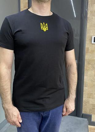 100% с продажи на зсу! футболка черная с принтом "флаг донецкой обл." (желтое солнце), хлопок, р. xxl, унисекс4 фото