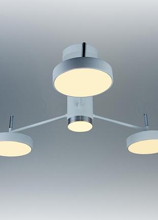 Люстра стельова, світильник стельовий білий sunlight n4192/3