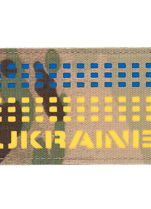 M-tac нашивка ukraine laser cut multicam/yellow/blue1 фото