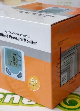 Цифровой автоматический тонометр blood pressure monitor для измерения артериального давления и пульса5 фото