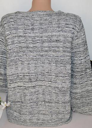 Брендовый теплый кардиган накидка с карманами f&f румыния коттон акрил люрекс2 фото