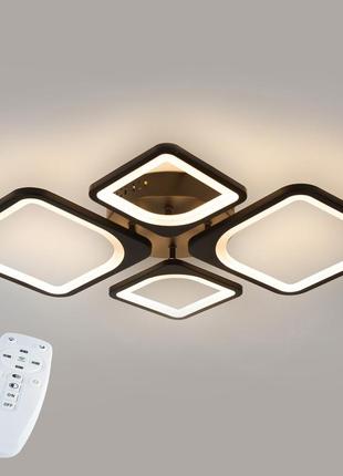 Стельова led люстра, світлодіодний світильник sunlight чорний 5631/2+2