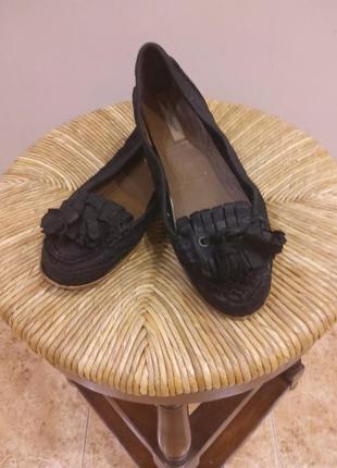 Шкіряні балетки туфлі zara woman раз.39-39.5 (25.5 см)