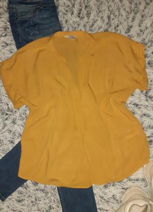 Летняя рубашка блузка оверсайз h&m размер s-m2 фото
