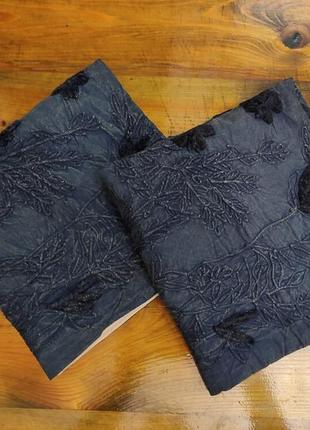 Чехол з вишивкою на подушку arden, aldi, розмір 50х50см,  2шт