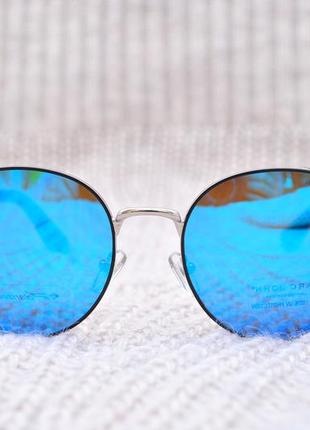 Фирменные солнцезащитные круглые очки с боковой шорой marc john polarized mj07892 фото