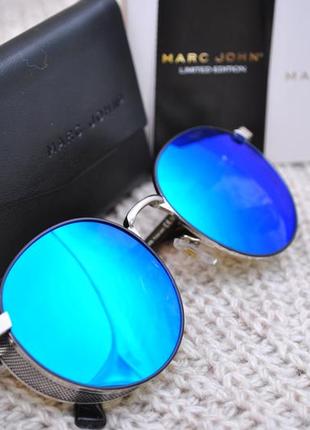 Фірмові круглі окуляри сонцезахисні з бічної шорой marc john polarized mj07896 фото