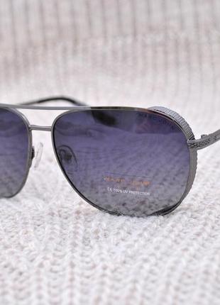 Фирменные солнцезащитные очки капля с боковой шорой marc john polarized mj0788