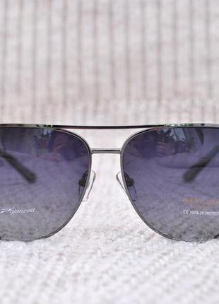 Фирменные солнцезащитные очки капля с боковой шорой marc john polarized mj07884 фото