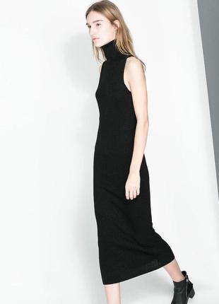 Sale в'язане плаття zara knit (розмір m)