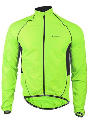 Ветровка велосипедная nuckily mj004 fluorescent green s