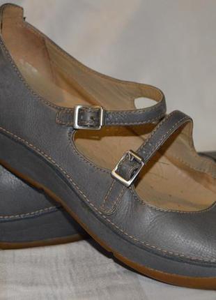 Туфлі мокасіни балетки шкіряні clarks р 37 38, мокасини туфли р 37 38