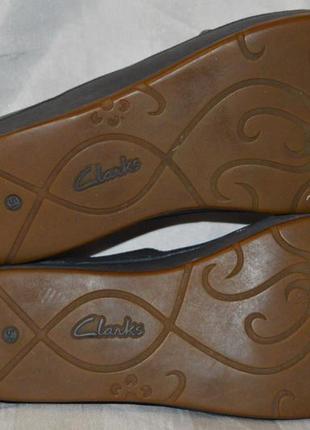 Туфлі мокасіни балетки шкіряні clarks р 37 38, мокасини туфли р 37 384 фото