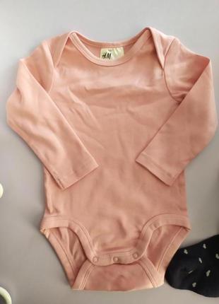 Боди на девочку 68 см h&m 4-6 мес
