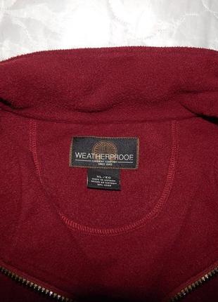 Мужская флисовая кофта weatherproof р.54-56 013fmk (только в указанном размере, только 1 шт)6 фото