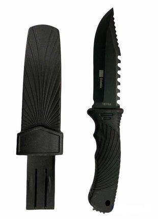 Надійний тактичний ніж армійський із чохлом columbia 4-9 420 сталь, мисливський ніж для полювання та риболовлі 24 см web1 фото